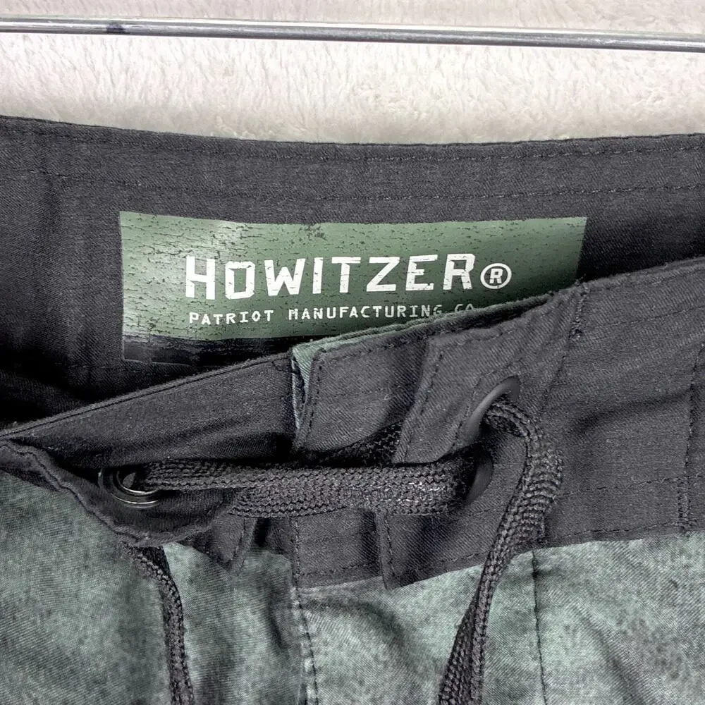 Howitzer Board Shorts Men 34 Green Military Viking Valhalla Operator Spec Ops